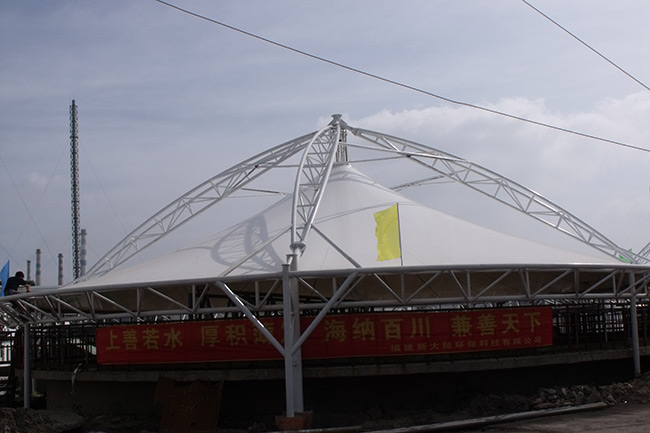 膜結(jié)構(gòu)污水池加蓋